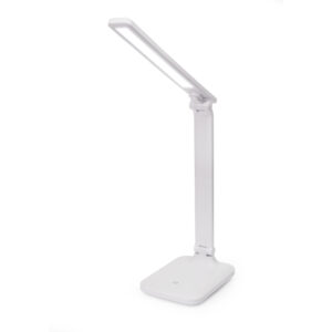 PDLA194W_s Platinet stolní LED lampa Remus 5W stmívatelná, dotykové ovládání, USB port, bílá