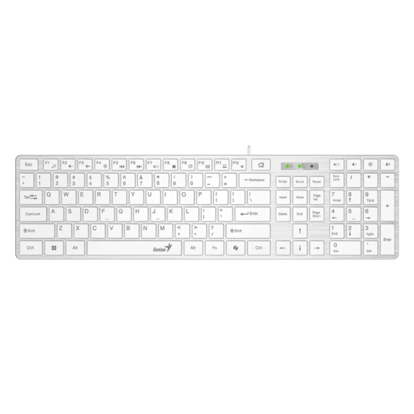 GENIUS Slimstar 126 klávesnice + Copilot bílá