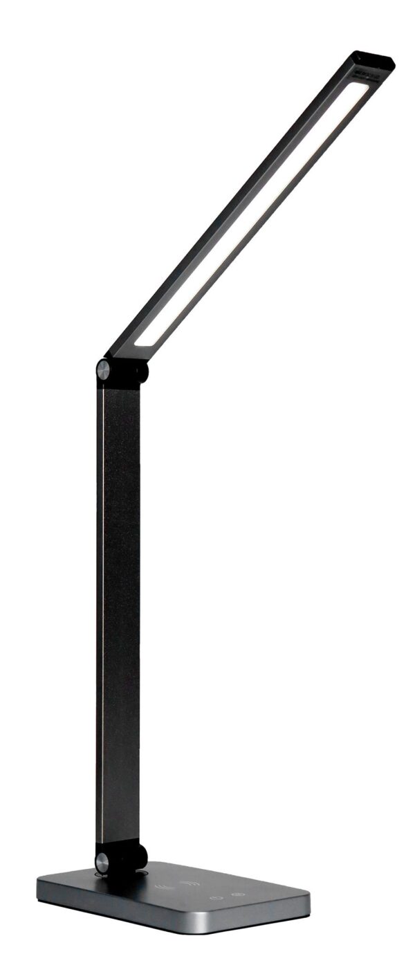 PLADLL888N_s-1 Platinet PDL888B stolní LED lampa 10W stmívatelná, dotykové ovládání, bezdrátové nabíjení, USB port,