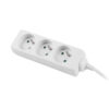 Prodlužovací kabel Lanberg PS0, 3 zásuvky, 1,5m, bílá