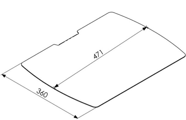 PUA9507draw Polička PUA 9507 pro sestavy Vogel's Connect-it, černá