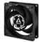 P_Series_P8_frontsideview2_n ARCTIC P8 TC (black/black) - 80mm case fan with temperature control