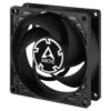 P_Series_P8_frontsideview2_s ARCTIC P8 TC (black/black) - 80mm case fan with temperature control