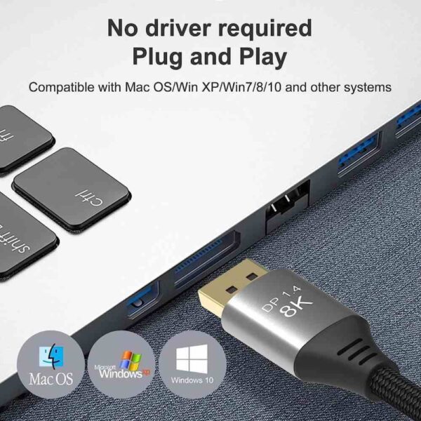 Premium-Cord-kport13-03g PremiumCord 8K DP1.4 3m