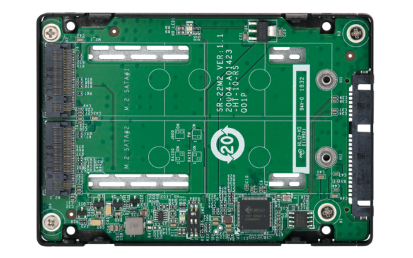 QNAP adaptér QDA-A2MAR (2x M.2 SSD SATA sloty v 2,5" SATA rámečku)