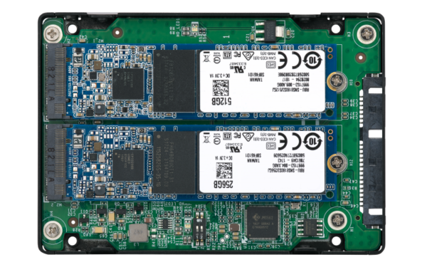 QNAP adaptér QDA-A2MAR (2x M.2 SSD SATA sloty v 2,5" SATA rámečku)