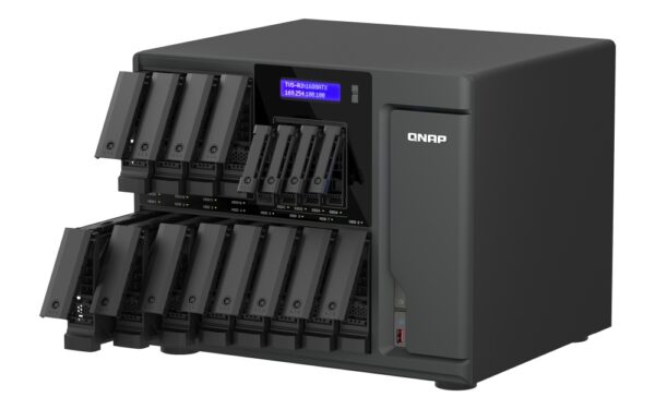 QNAP TVS-AIh1688ATX-U7-32G (Ultra 7, ZFS, 32GB DDR5 ECC RAM, 12x 3,5"+ 4x 2,5", 2x 2,5GbE, 2x 10GbE)