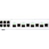 QNAP řízený switch QSW-M408-4C (12 portů: 8x Gigabit port + 4x 10G SFP+ / 10GbE kombo porty)