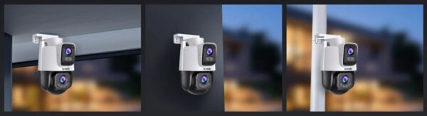 RH9-WCA_mounting Tenda RH9-WCA - Venkovní otočná Dual Lens IP65 Wi-Fi 6 MPx kamera, noční LED, audio, detekce, CZ app