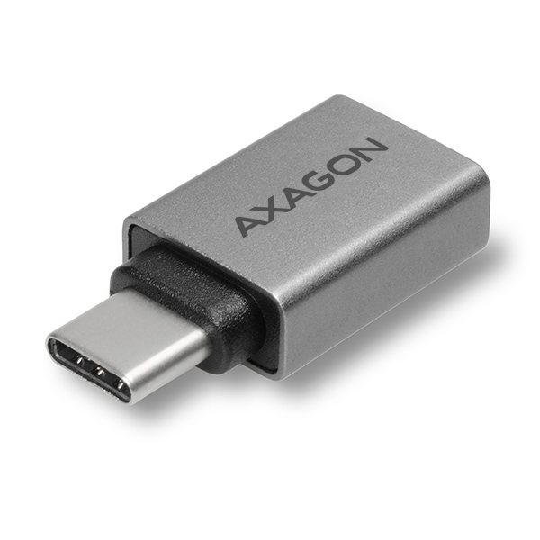 AXAGON RUCM-AFA, redukce USB-C (M) -> USB-A (F), USB 3.2 Gen 2, 3A, ALU