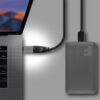 AXAGON RUCM-AFA, redukce USB-C (M) -> USB-A (F), USB 3.2 Gen 2, 3A, ALU