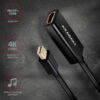 AXAGON RVDM-HI14N, Mini DisplayPort -> HDMI 1.4 redukce / adaptér, 4K/30Hz