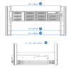 QNAP Rail Kit, support rack-post 126 ~ 415mm for 1U/2U/3U short-depth rackmount QNAP model