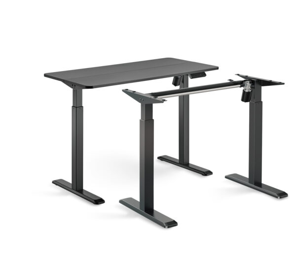 S03-22DE-black-pic-03 Výškově stavitelná stolová podnož Brateck S03-22DE 1 motor rozsah 710-1190 mm nosnost 80 kg