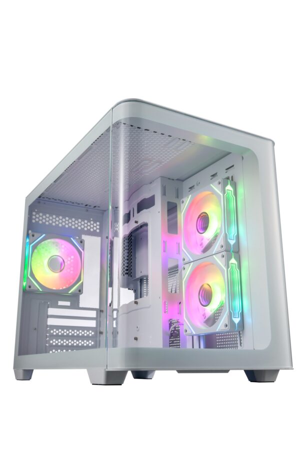 S380-WA-1- FSP S380-WA/Micro ATX/Transpar./Bílá
