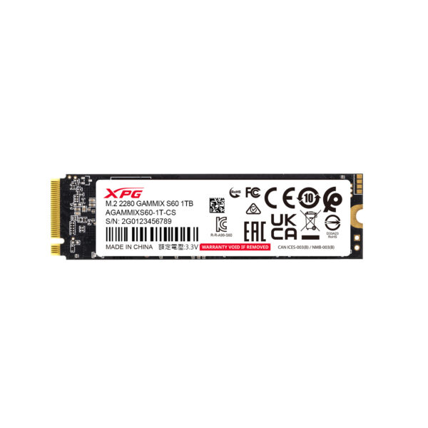 S60B1T ADATA XPG GAMMIX S60/1TB/SSD/M.2 NVMe/Stříbrná/Heatsink/5R