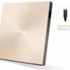 SDRW_gold ASUS SDRW-08U9M-U zlatá ultraslim DRW USB-C/A