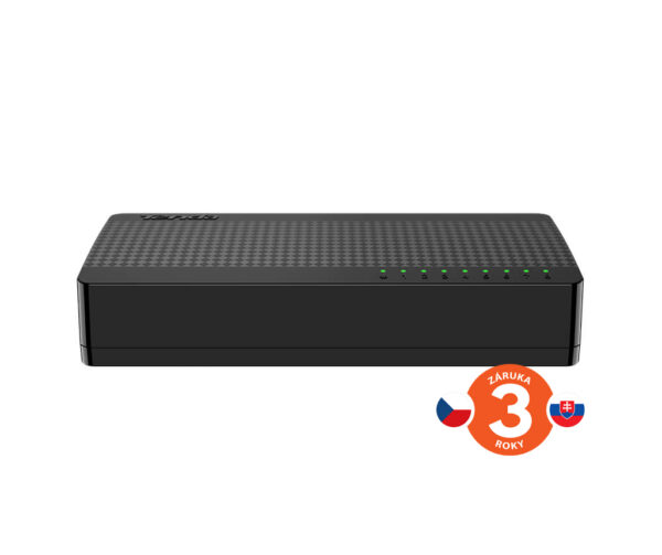 SG108M_01z Tenda SG108M - 8x Gigabit Desktop Ethernet Mini Switch, rychlosti 10/100/1000 Mb/s, 16Gb/s