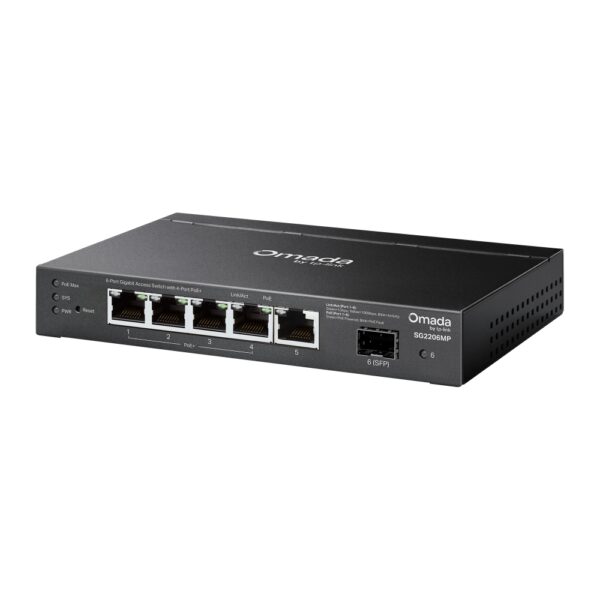 TP-link SG2206MP 4xPoE, 1xRJ45, 1x SFP Omada Acces