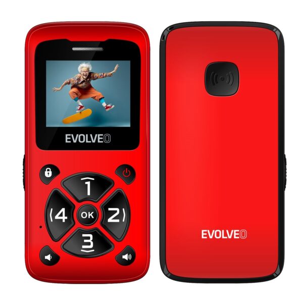 SGMEP-400-IDR_s-1 EVOLVEO EasyPhone ID, mobilní telefon pro seniory, červená