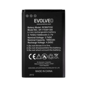EVOLVEO orig. baterie 1000 mAh pro EasyPhone FD/FP/FS/FM/FL (EP-500/700/770/771/800/801)