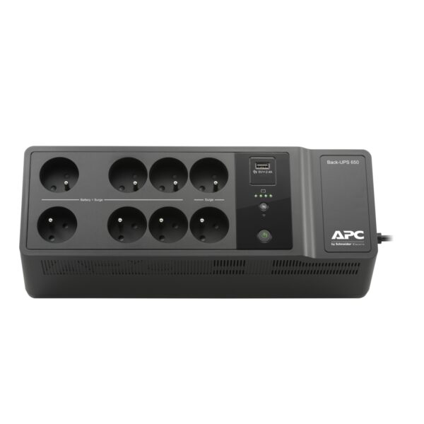 SPD_HEPN-BEMRW5_FS_H_1500x1500 APC Back-UPS 650VA (Cyberfort III.), 230V, 1USB charging port, BE650G2-FR