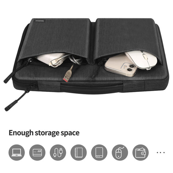 SSOR_black-03 Seine Scene Taška na notebook Seine Scene Orleans sleeve 14''- černá