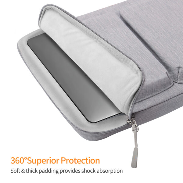 SSOR_grey-02-1 Seine Scene Taška na notebook Seine Scene Orleans sleeve 16'' - šedá