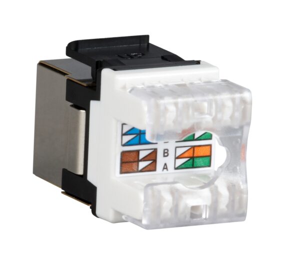 Zařezávací keystone Solarix CAT5E STP SXKJ-5E-STP-BK