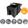 MULTIPACK 24 ks - rychlozařezávací keystone Solarix CAT5E UTP RJ45 SXKJ-5E-UTP-BK-NA