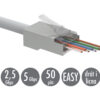 SXRJ45-5E-STP-EASY_ikony_s Univerzální EASY konektor RJ45 CAT5E STP 8p8c na drát i licnu SXRJ45-5E-STP-EASY 100ks