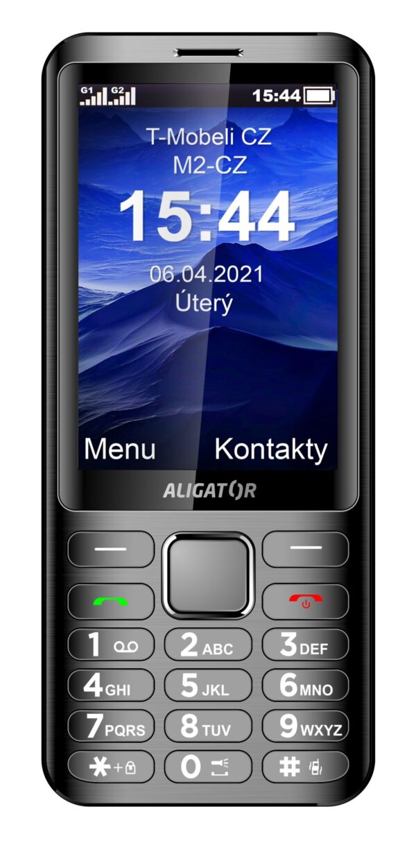 Sedy1 ALIGATOR D950 Dual sim antracit