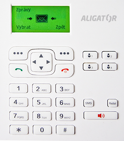 T100 ALIGATOR T100 Stolní telefon na simkartu White