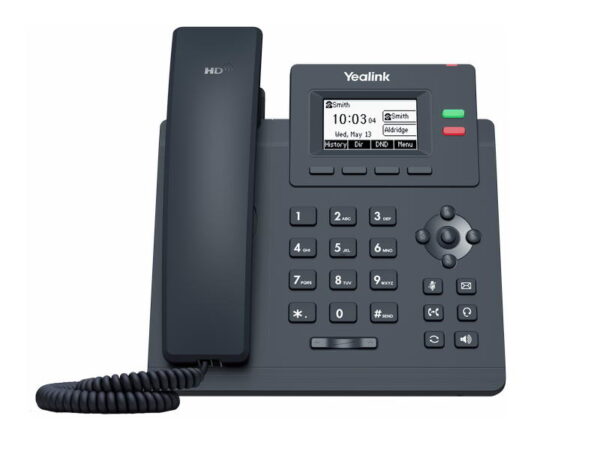 Yealink SIP-T31G SIP telefon, PoE, 2,3" 132x64 podsv. LCD,  x SIP úč., GigE