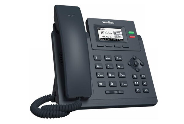 Yealink SIP-T31P SIP telefon, PoE, 2,3" 132x64 podsv. LCD, 2 x SIP úč., 100M Eth