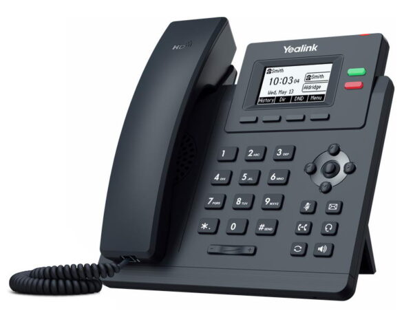 Yealink SIP-T31P SIP telefon, PoE, 2,3" 132x64 podsv. LCD, 2 x SIP úč., 100M Eth