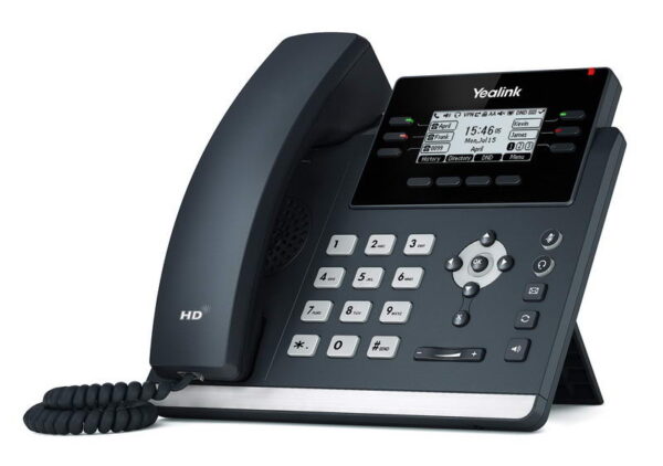 Yealink SIP-T42U SIP telefon, PoE, 2,7" 192x64 LCD, 15 prog.tl.,2xUSB, GigE
