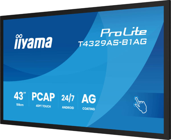 43" iiyama T4329AS-B1AG:IPS,4K UHD,Android,24/7