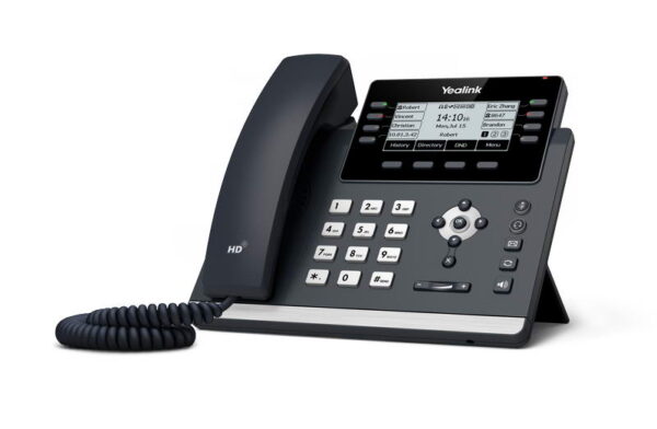 Yealink SIP-T43U SIP telefon, PoE, 3,7" 360x160 LCD, 21 prog.tl.,2xUSB, GigE