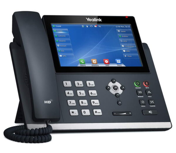 Yealink SIP-T48U SIP telefon, PoE, 7" 800x480 LCD, 29 prog.tl.,2xUSB, GigE