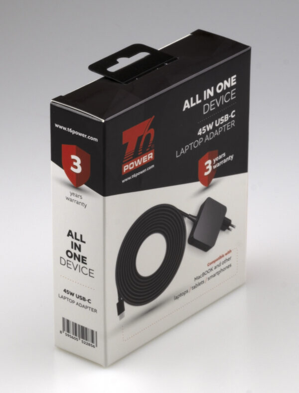 T6 Power univerzální adaptér k notebooku, 45W, USB-C