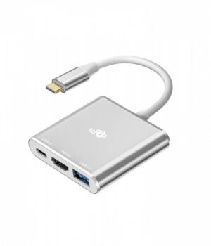 TB-Adapter-USB-C-3w1-HDMI-USB-PD-srebrny_s-1 TB adapter USB-C 3v1 - HDMI, USB, PD