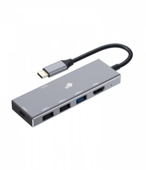 TB-Adapter-USB-C-7w1-HDMI-USBx2-PD-SDTF_s-1 TB USB-C 7v1 adapter USB 3.0, 2xUSB 2.0, HDMI, PD, SD/TF