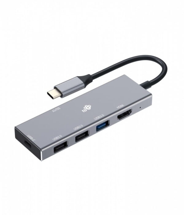 TB-Adapter-USB-C-7w1-HDMI-USBx2-PD-SDTF_s-1 TB USB-C 7v1 adapter USB 3.0, 2xUSB 2.0, HDMI, PD, SD/TF