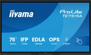 75" iiyama TE7515A-B1AG:IPS,4K,EDLA,NFC