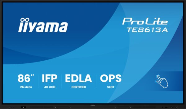 TE8613A-B1AG-10-_s-1 86" iiyama TE8613A-B1AG:IPS,4K,40P,EDLA