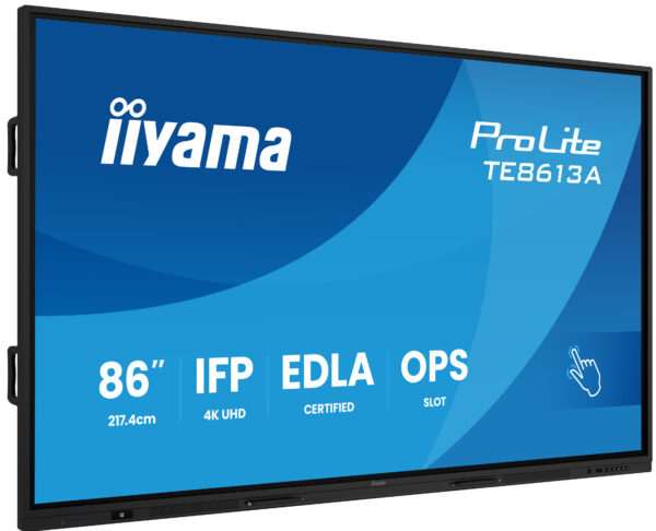 TE8613A-B1AG-20- 86" iiyama TE8613A-B1AG:IPS,4K,40P,EDLA