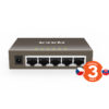 Tenda TEG1005D - 5x 10/100/1000 Mbps Kovový Switch, Fanless - bez ventilátorů, ochrana 6 kV