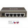 Tenda TEG1005D - 5x 10/100/1000 Mbps Kovový Switch, Fanless - bez ventilátorů, ochrana 6 kV