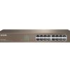 Tenda TEG1016D - 16x Gigabit Switch, Fanless-bez ventilátorů, Rackmount, ochrana proti přepětí